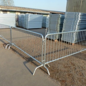 Galvanized Control Barriers  Removable Events Crowd Control Temporary Pedestrian Barrier Fence