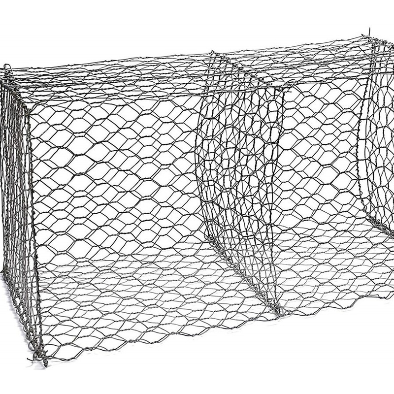 2x1x1m gabion cages, pvc coated gabion box , gabion wire mesh box Anping manufacturer gabion box Hexagonal gabion box